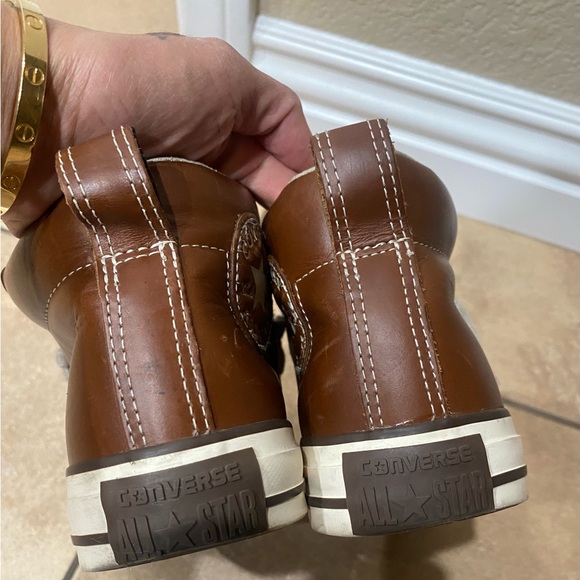 Converse Leather Chuck Taylor Hollis Pinecone Hightop Shoes- Size 6.5/EUR 9.5 - Picture 2 of 13